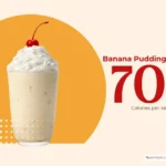 Chick-fil-a banana pudding milkshake with text '700 calories.'