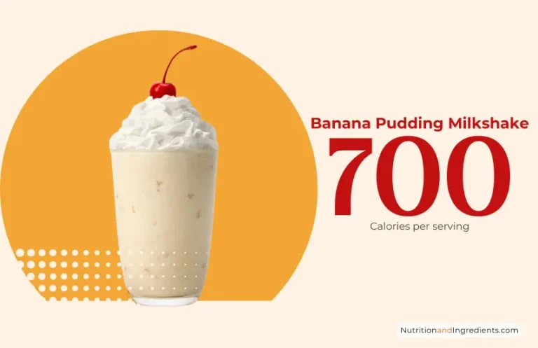 Chick-fil-a banana pudding milkshake with text '700 calories.'