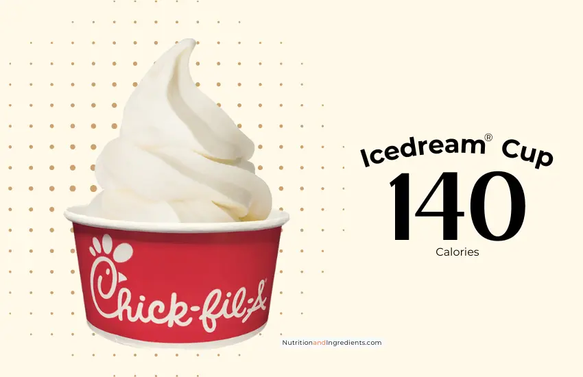 Cup of Chick-fil-A Icedream vanilla flavored dessert.