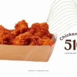 10 piece Shake Shack chicken bites with text '510 calories per serving.'