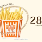 Small Whataburger french and text '280 calories.'