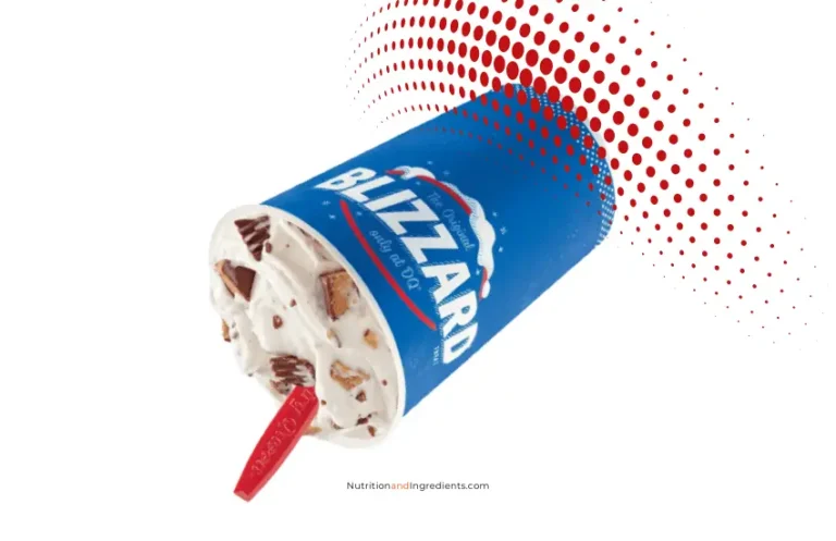 DQ Blizzard blended with Peanut Butter Cup Pieces.