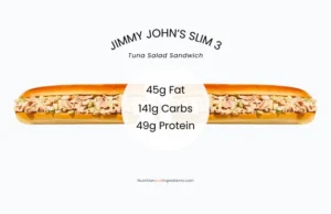 Jimmy John's Slim 3 Giant Tuna salad sandwich