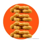 Stacks of chicken nuggets from McDonald's.