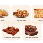 Various menu items from Papa John's Pizza restaurant.