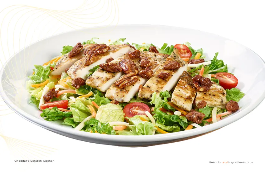 Salad with chicken from Cheddar's restaurant