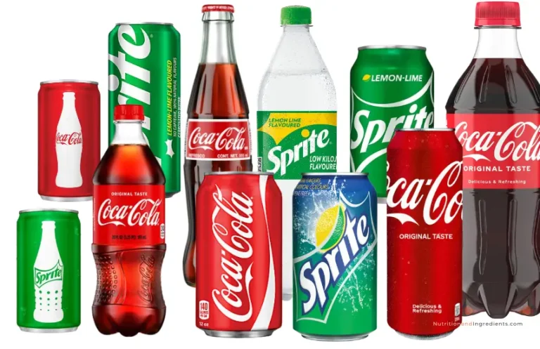 Various types of coke vs sprite.