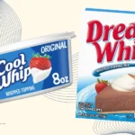 Tub of Cool Whip and box of Dream Whip.