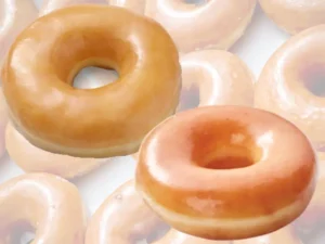 Glazed donuts.