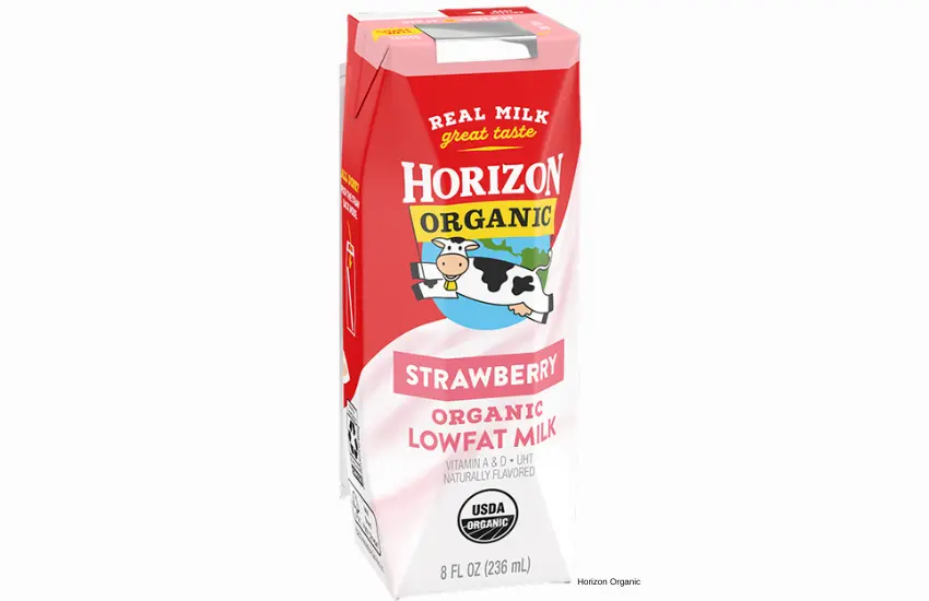 Carton of Horizon strawberry milk