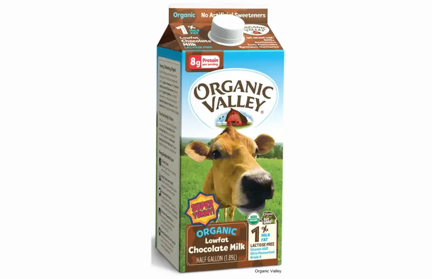 Carton of chocolate milk.