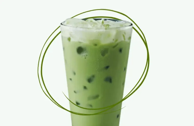 A Starbucks iced matcha green tea latte.