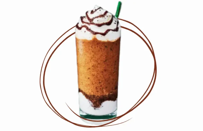 Starbucks mocha cookie crumble frappuccino with straw.