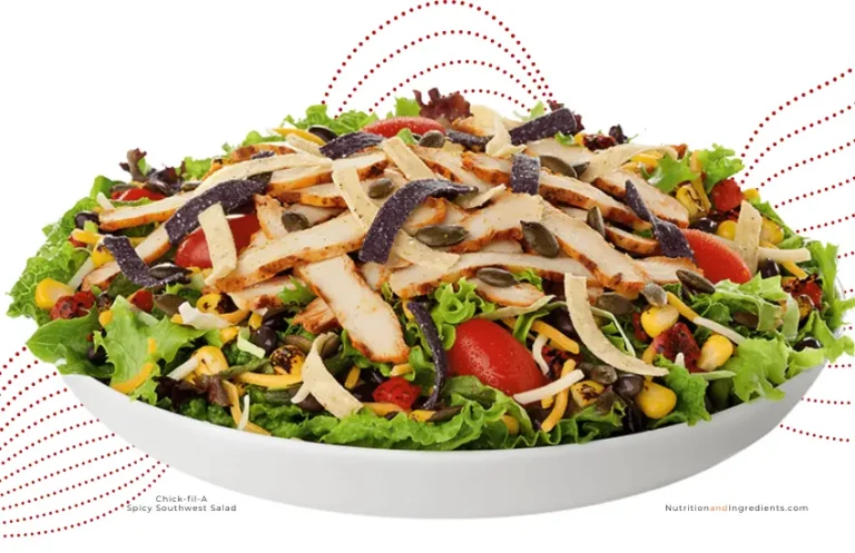 Spicy southwest salad from Chick-fil-A with grilled chicken.