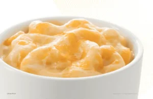 Bowl of cheesy mac and cheese from Chick-fil-A.