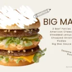 McDonald's Big Mac with eraser marks on burger bun.