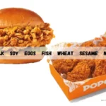 Fried chicken from Popeyes and list of major food allergens