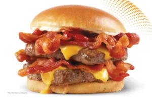 Double patty bacon cheeseburger from Wendy's.