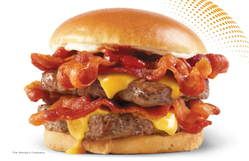 Double patty bacon cheeseburger from Wendy's.