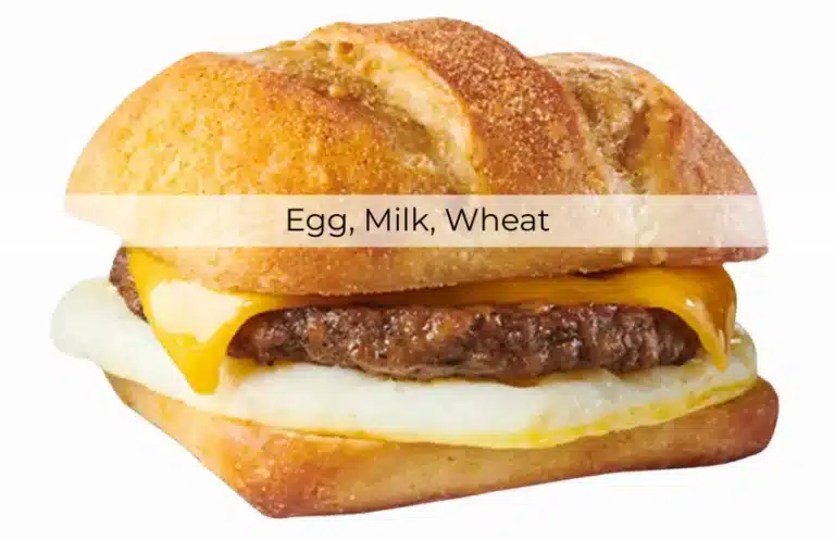 Starbucks sausage, egg & cheese breakfast sandwich.