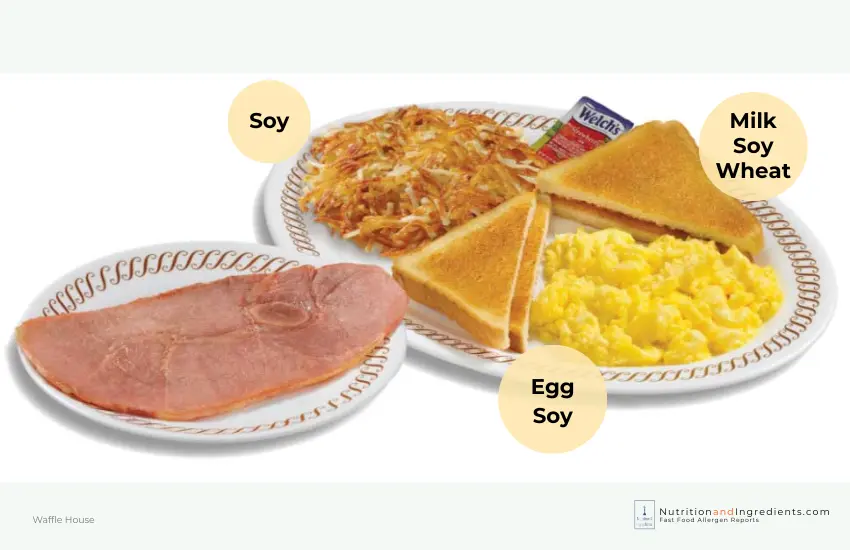 Ham & Egg breakfast meal from Waffle House.