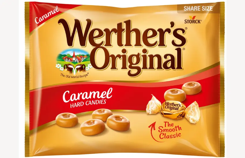 Bag of Werther's Original caramel candies.