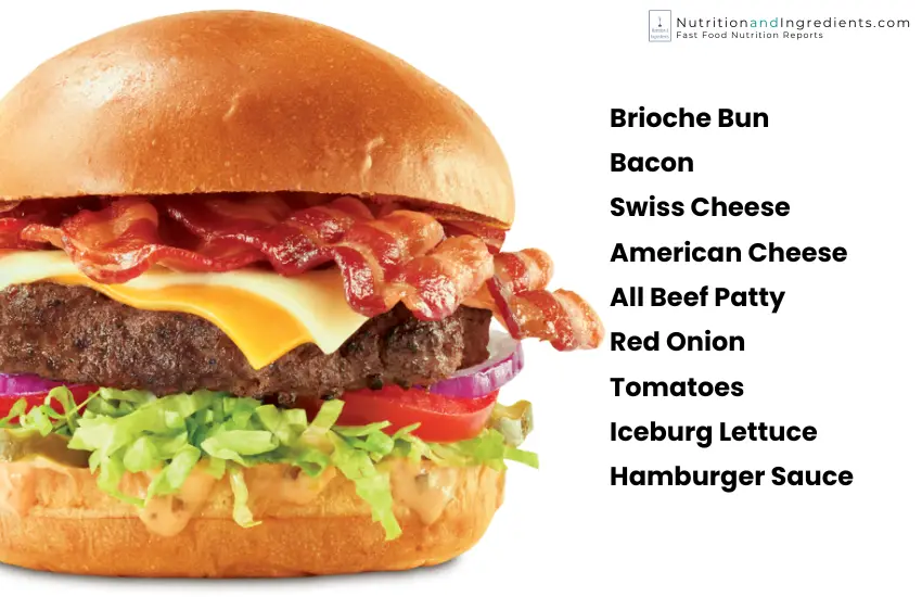 Arby's double cheese bacon burger.