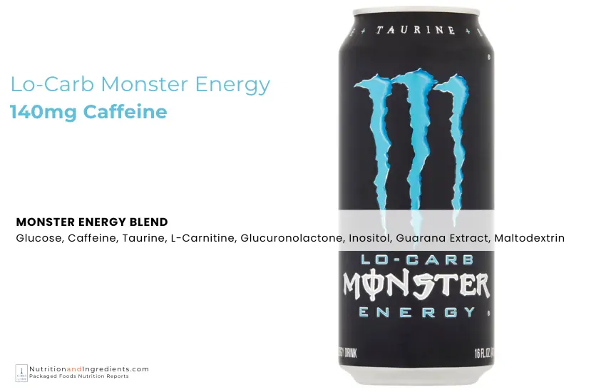 Can of Lo-carb Monster energy drink.