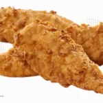 Three fast food chicken strips