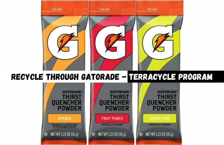 Three pouches of Gatorade energy mix.
