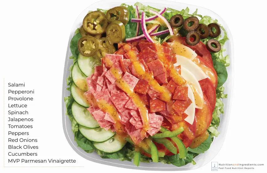 Subway Hotshot Italian Salad