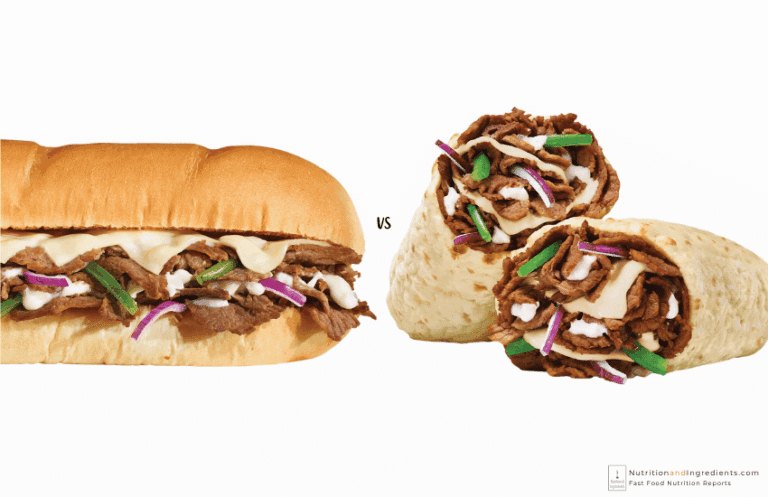 Philly steak and cheese sub and wrap