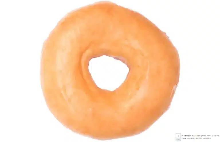Krispy Kreme glazed donut.