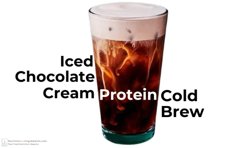 Starbucks iced chocolate cream protein cold brew