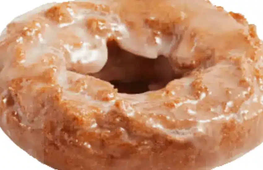 Krispy Kreme glazed pumpkin spice cake doughnut.