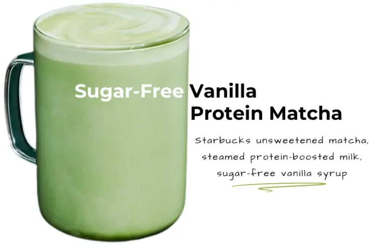 Starbucks protein sugar-free vanilla hot matcha