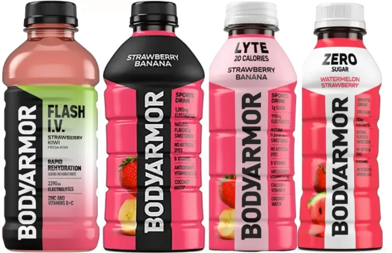 Four bottles of Bodyarmor sports