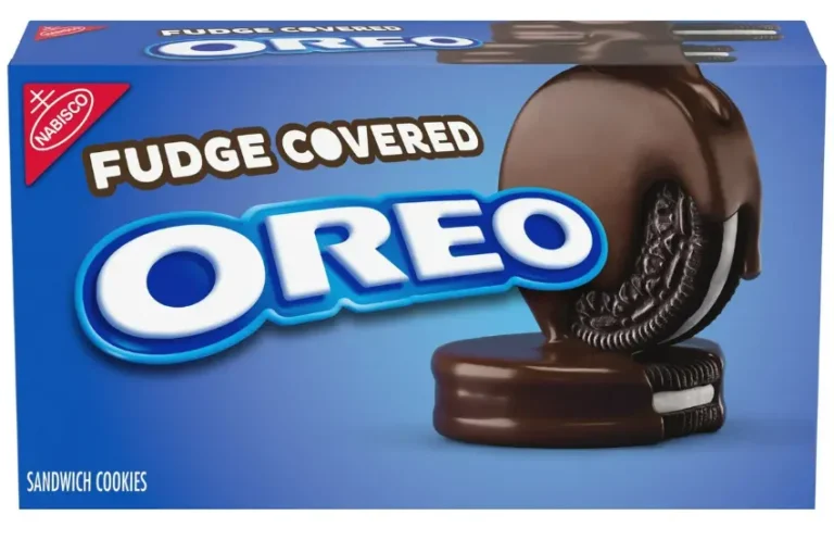 Package of fudge-covered oreo cookies