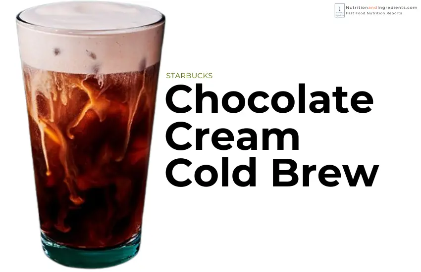 Starbucks chocolate cream cold brew coffee