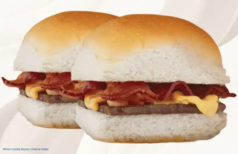 White Castle bacon cheese sliders
